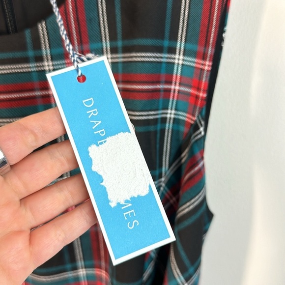 NWT Draper James Georgia Tartan Plaid Love Circle Waist Tree Dress Size 14 - Picture 12 of 16